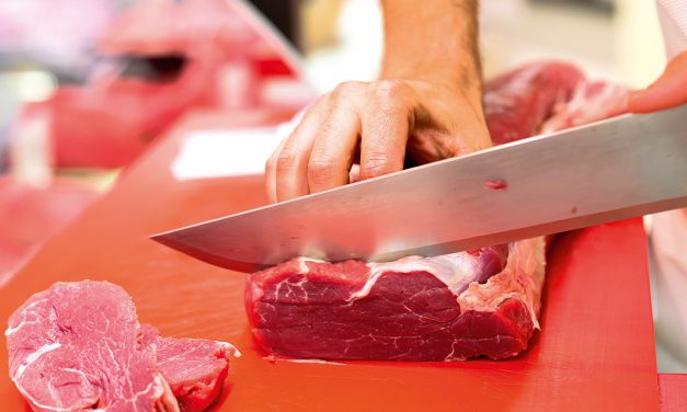 Chopping meat by hand — the single-knife method